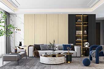 安庆轻奢风格-客厅