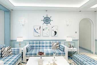 安庆地中海风格-客厅