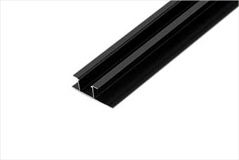 安庆航空纤维墙咔铝合金带灯中条（哑黑氧化）