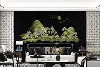 安庆森佰汇航空纤维墙咔（湖光山色）